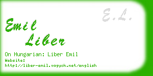 emil liber business card